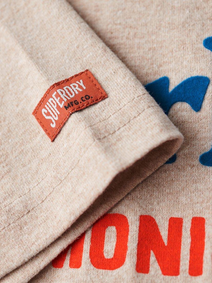 Product image 3 of 5, which shows Superdry Venue Duo Logo T-Shirt, Lavin Beige Marl, XXXL