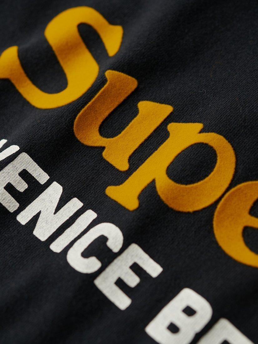 Product image 6 of 6, which shows Superdry Venue Duo Logo T-Shirt, Nero Black Marl, M