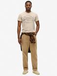 Superdry Classic Heritage T-Shirt, Lavin Beige Marl