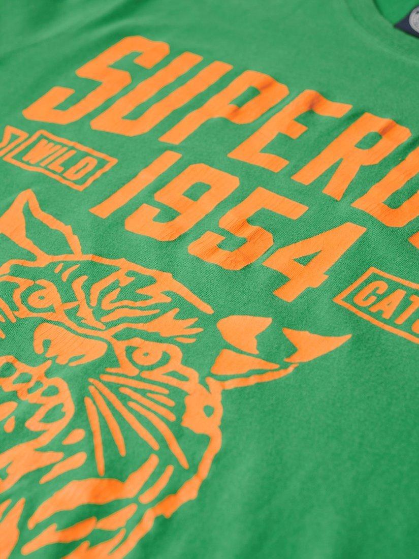 Product image 5 of 5, which shows Superdry Track & Field Athletic Graphic T-Shirt , Oregon Green, XXL