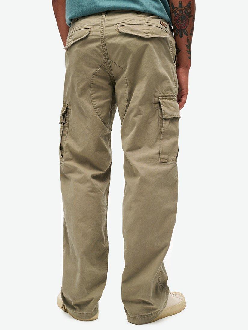 Product image 3 of 6, which shows Superdry Wide Fit Baggy Cargo Jeans, Brown, W32/L32