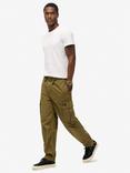 Superdry Baggy Parachute Pants, Burnt Olive