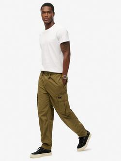 Superdry Baggy Parachute Pants - view 2, Burnt Olive