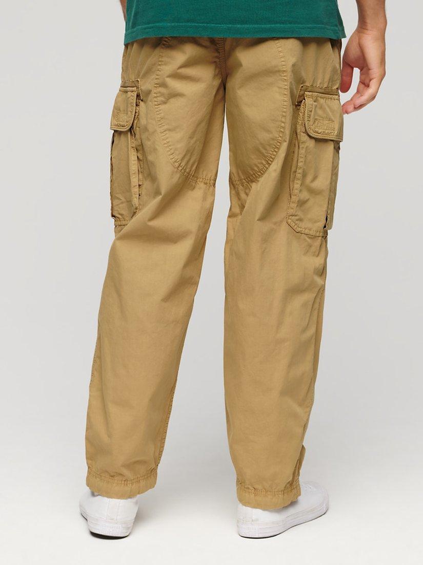 Product image 4 of 6, which shows Superdry Baggy Parachute Pants, Dress Beige, W28/L32