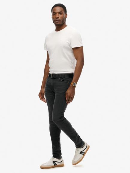 Superdry Vintage Skinny Jeans, Grey - view 2, Grey