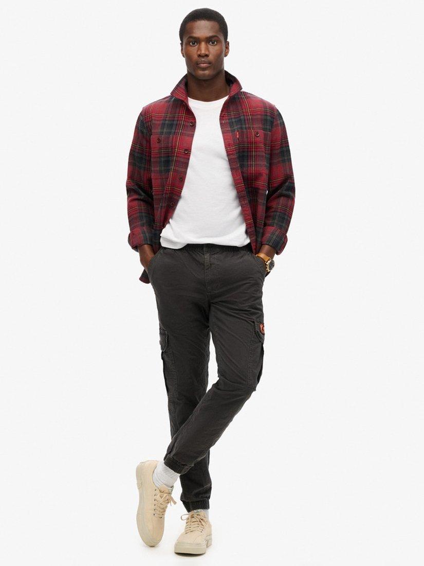 Superdry Para Cargo Slim Trousers, Blackboard, W28/L32