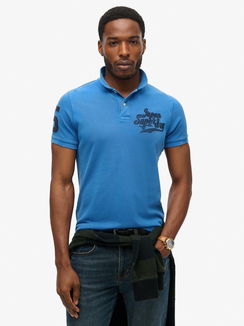 Superdry Superstate Polo Shirt Monaco Blue