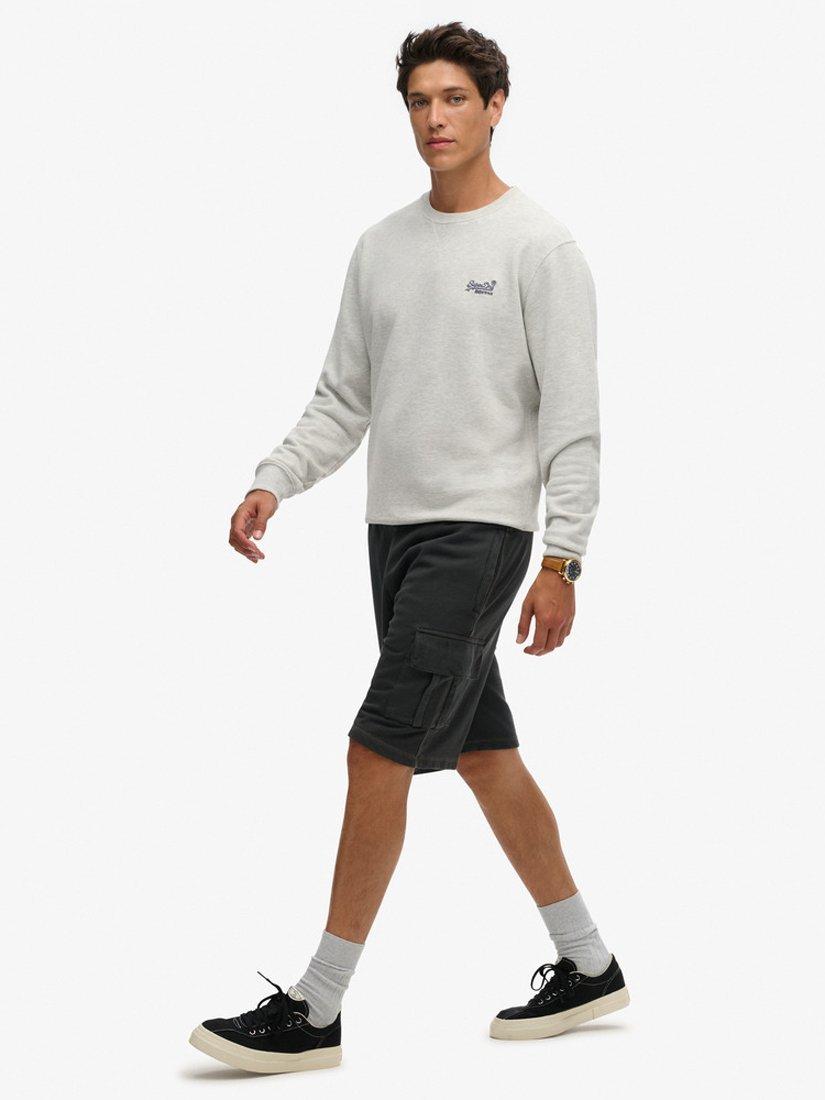 Product image 3 of 7, which shows Superdry Contrast Stitch Cargo Shorts, Washed Black, S