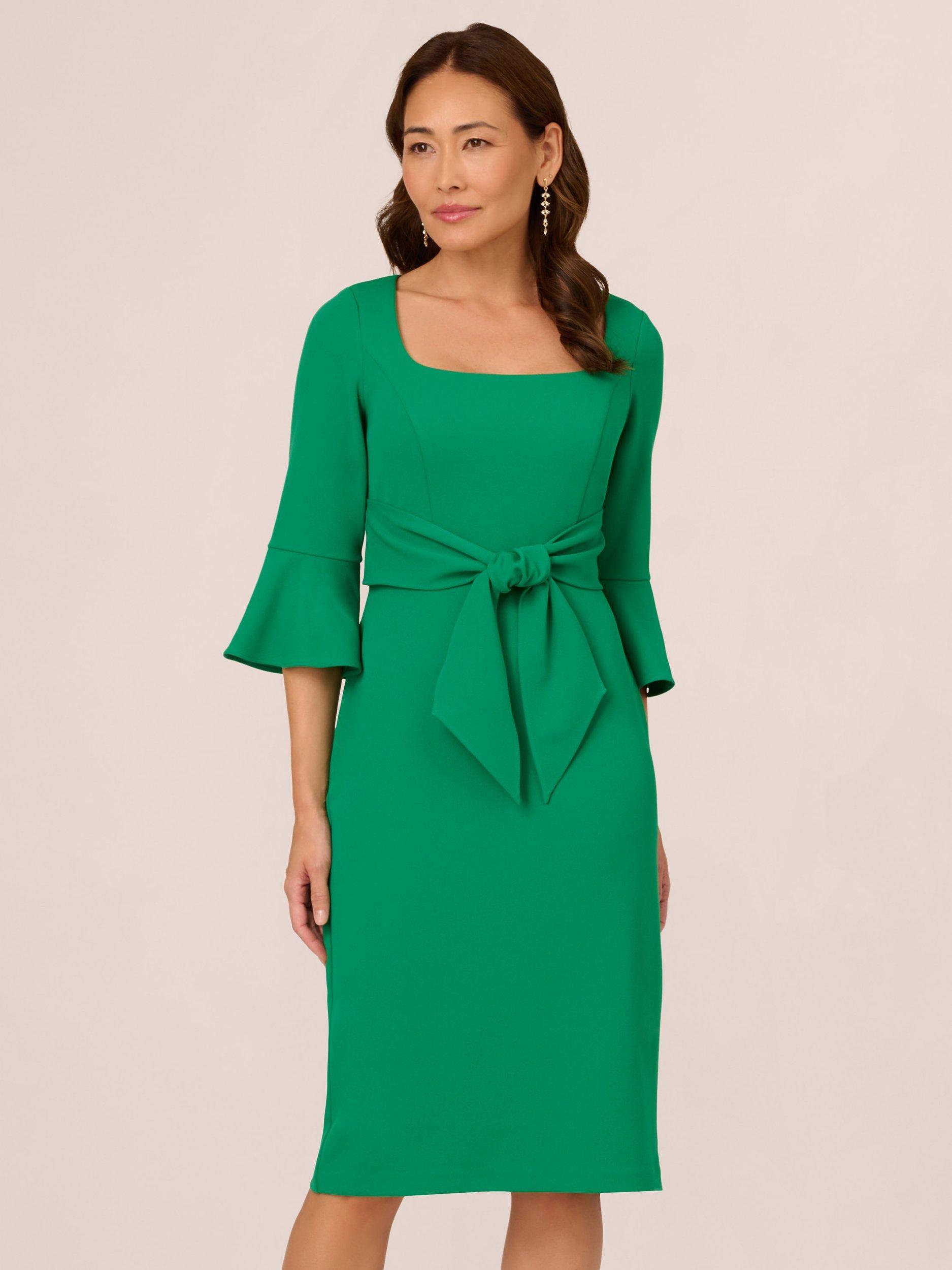 Midi dress bell sleeves hotsell