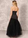 Aidan Mattox by Adrianna Papell Combo Fabric Ball Gown Dress, Black