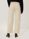 Jigsaw Hatton Cargo Crop Trousers, Cream