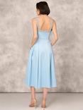 Aidan Mattox by Adrianna Papell Stretch Mikado Dress, Clear Water