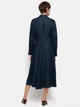 Jigsaw Linen Midi Shirt Dress, Navy