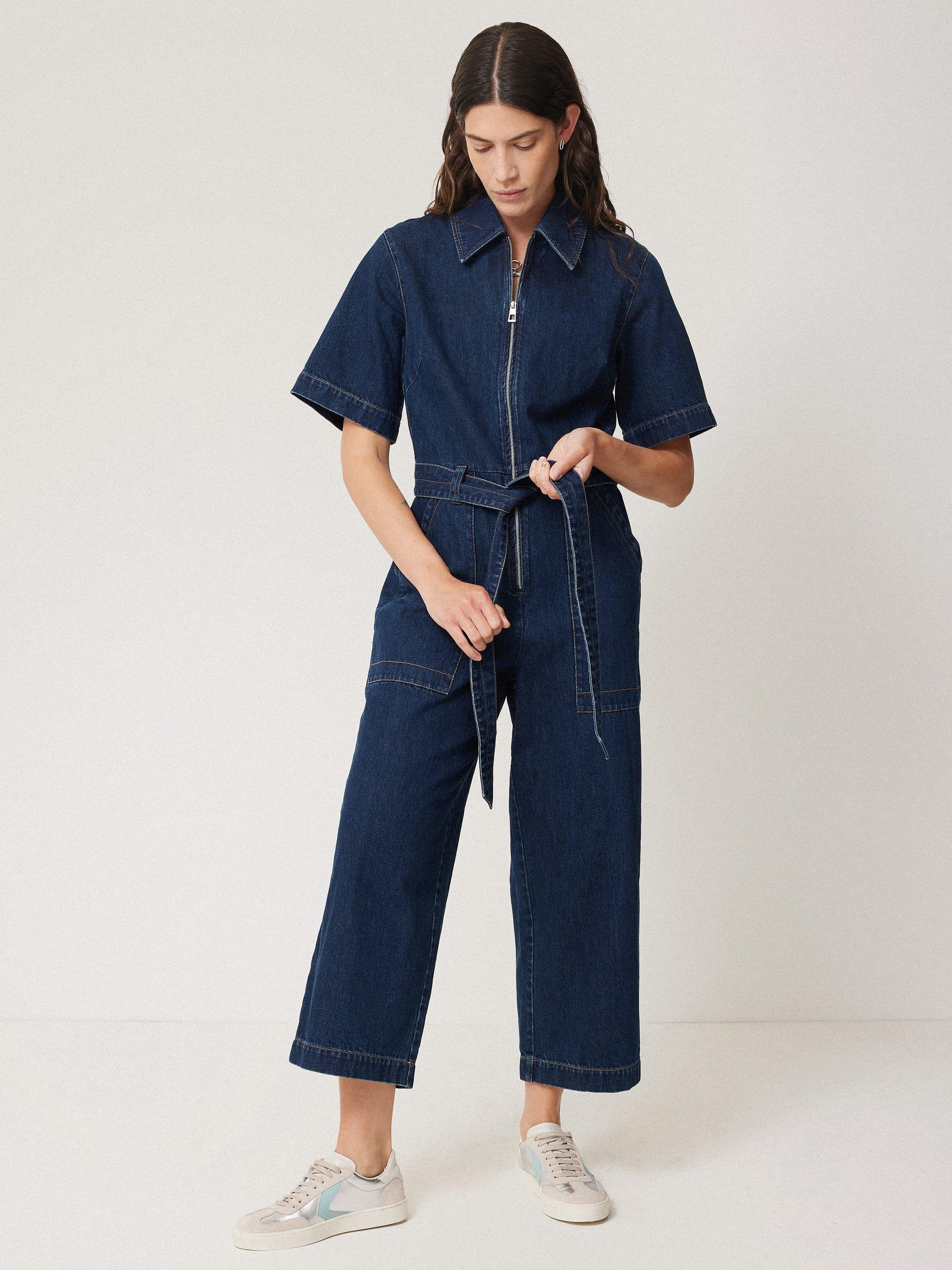 Indigo denim jumpsuit online