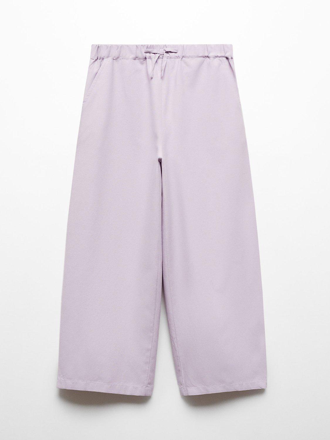 Mango Kids' Michaela Trousers, Pastel Purple