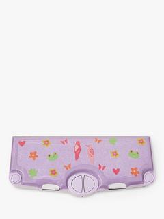Angels by Accessorize Kids' Birds & Frogs Print Pop Out Pencil Case, Lilac/Multi, One Size