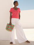 NRBY Pippi Textured Cotton Wide Leg Trousers