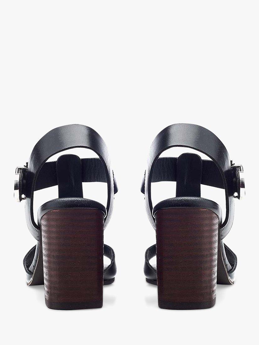 Product image 3 of 4, which shows Moda in Pelle Molliey Leather Sandals, Black, 4