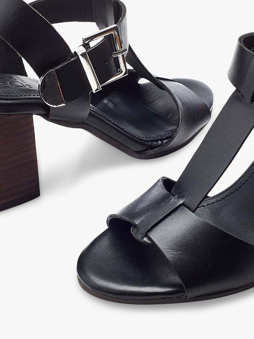 Product image 4 of 4, which shows Moda in Pelle Molliey Leather Sandals, Black, 4
