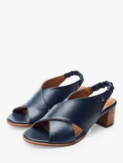 Moda in Pelle Prinia Leather Sandals - view 2, Navy