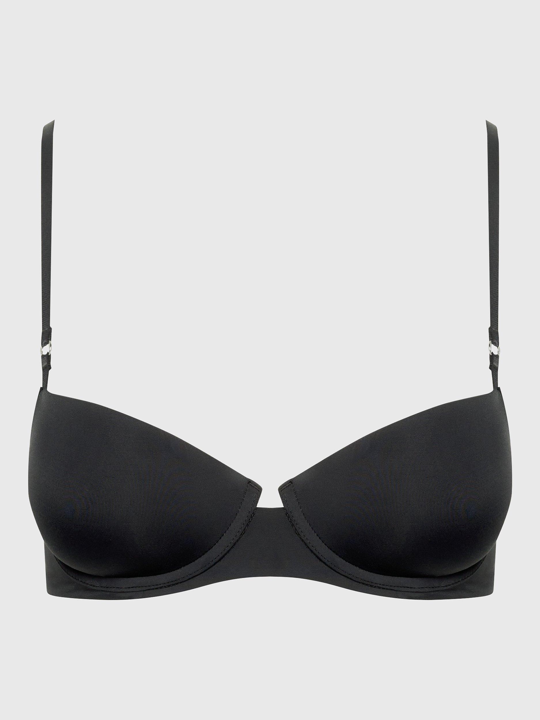 Calvin Klein Minimalist Underwired Lift Balconette Bra, Black