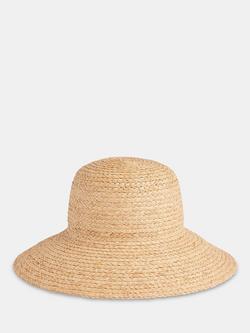 Whistles Wide Brim Straw Hat, Neutral, Neutral