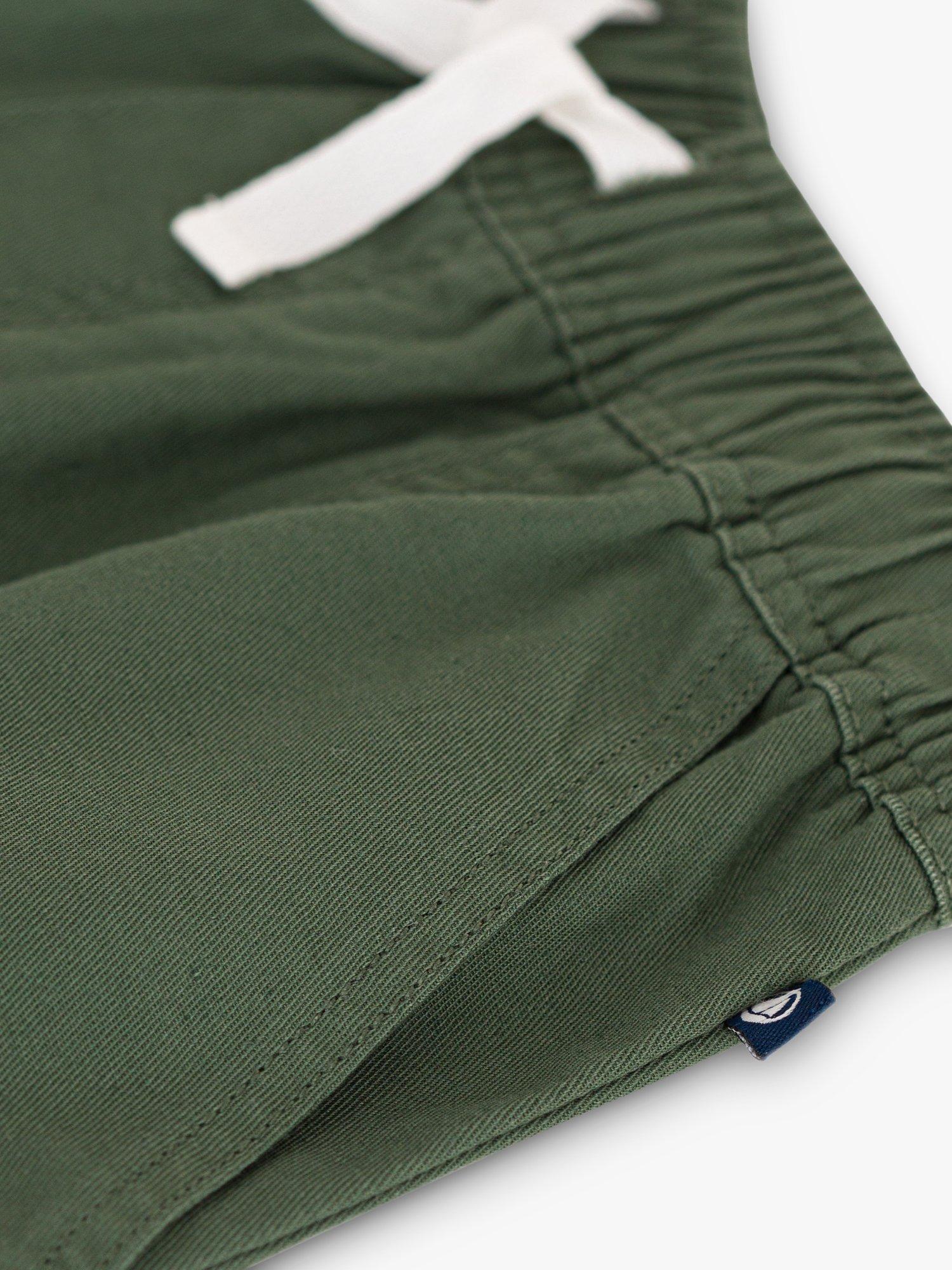 Product image 3 of 3, which shows Petit Bateau Kids' Cotton Linen Twill Shorts, Croco, 3 years