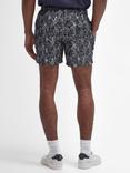 Barbour International Mitchel Printed Swim Shorts, Dark Navy