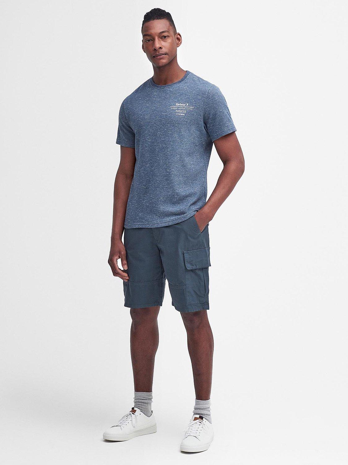 Barbour Ripstop Cargo Shorts, Dark Slate