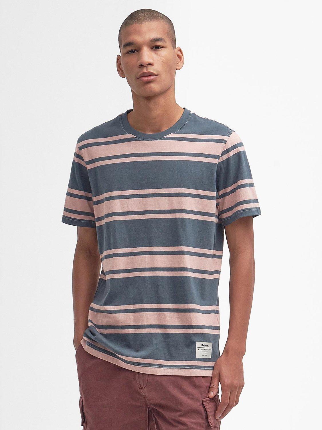 Barbour Kilton Stripe T-Shirt, Dark Slate