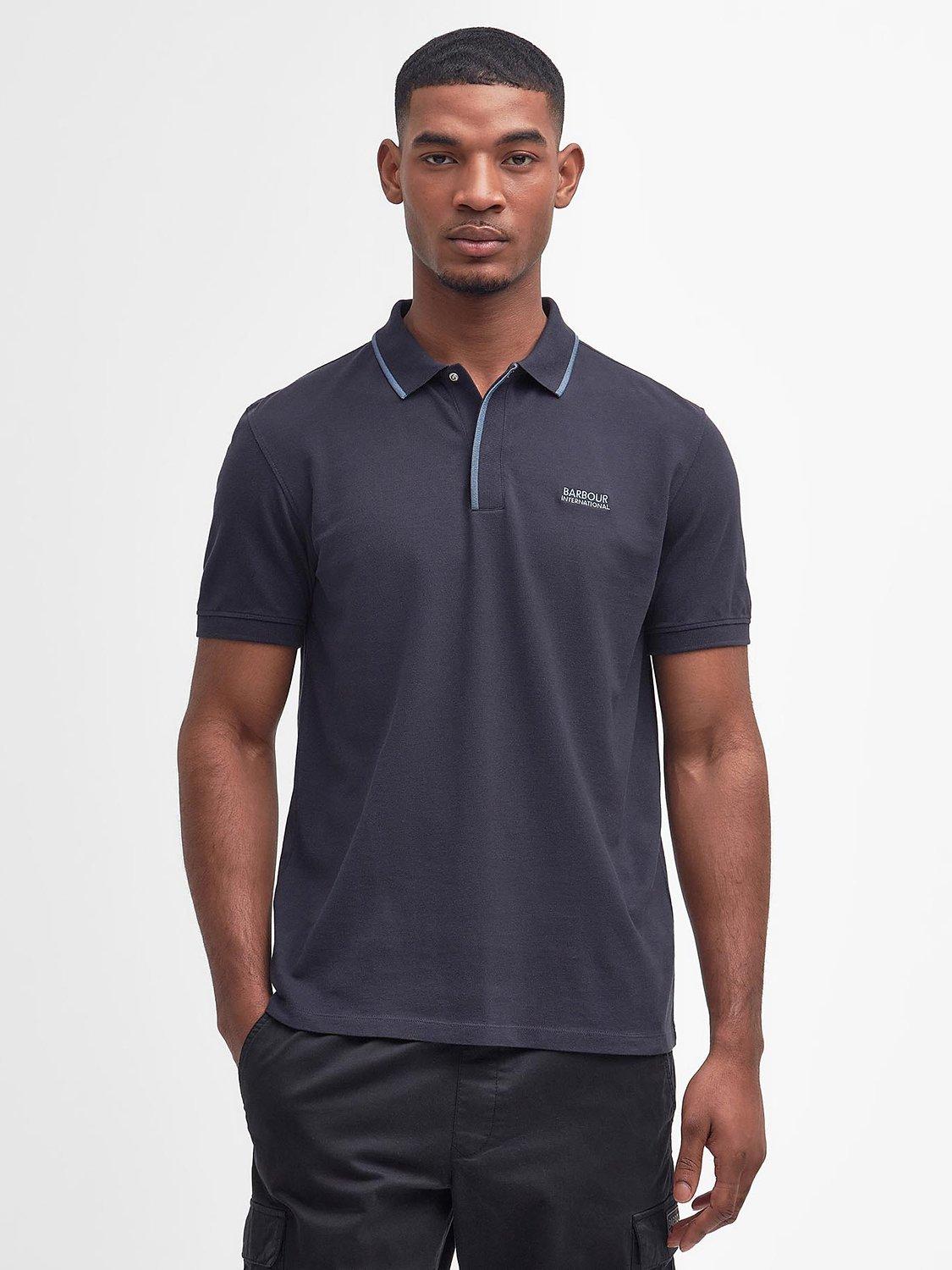 Barbour International Daytona Tipp Polo Shirt, Dark Navy