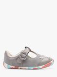 Clarks Baby Roamer Myth Unicorn Leather Shoes, Grey