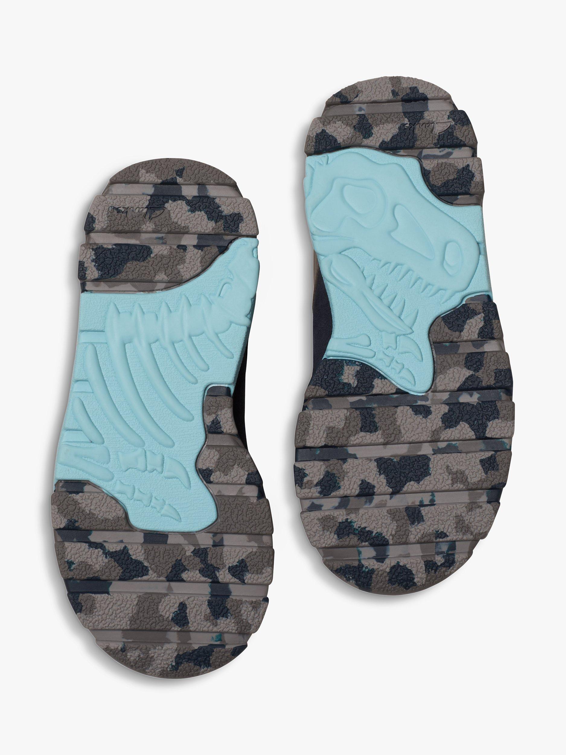 Product image 8 of 8, which shows Clarks Kids' Steggy High Top Trainers, Navy Combi, 1 G