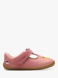 Clarks Baby Roamer Hats Safari Riptape Leather Shoes, Pink