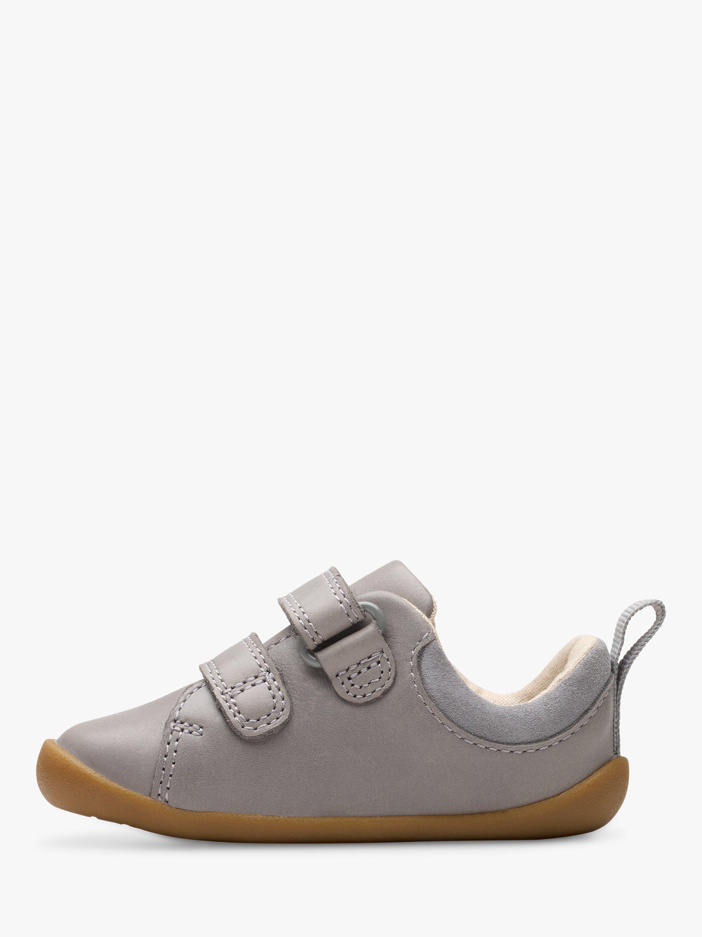 Product image 2 of 7, which shows Clarks Baby Roamer Elephant Leather Shoes, Grey, C2F