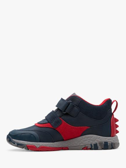 Clarks Kids' Steggy Rex Trainers, Navy - view 2, Navy