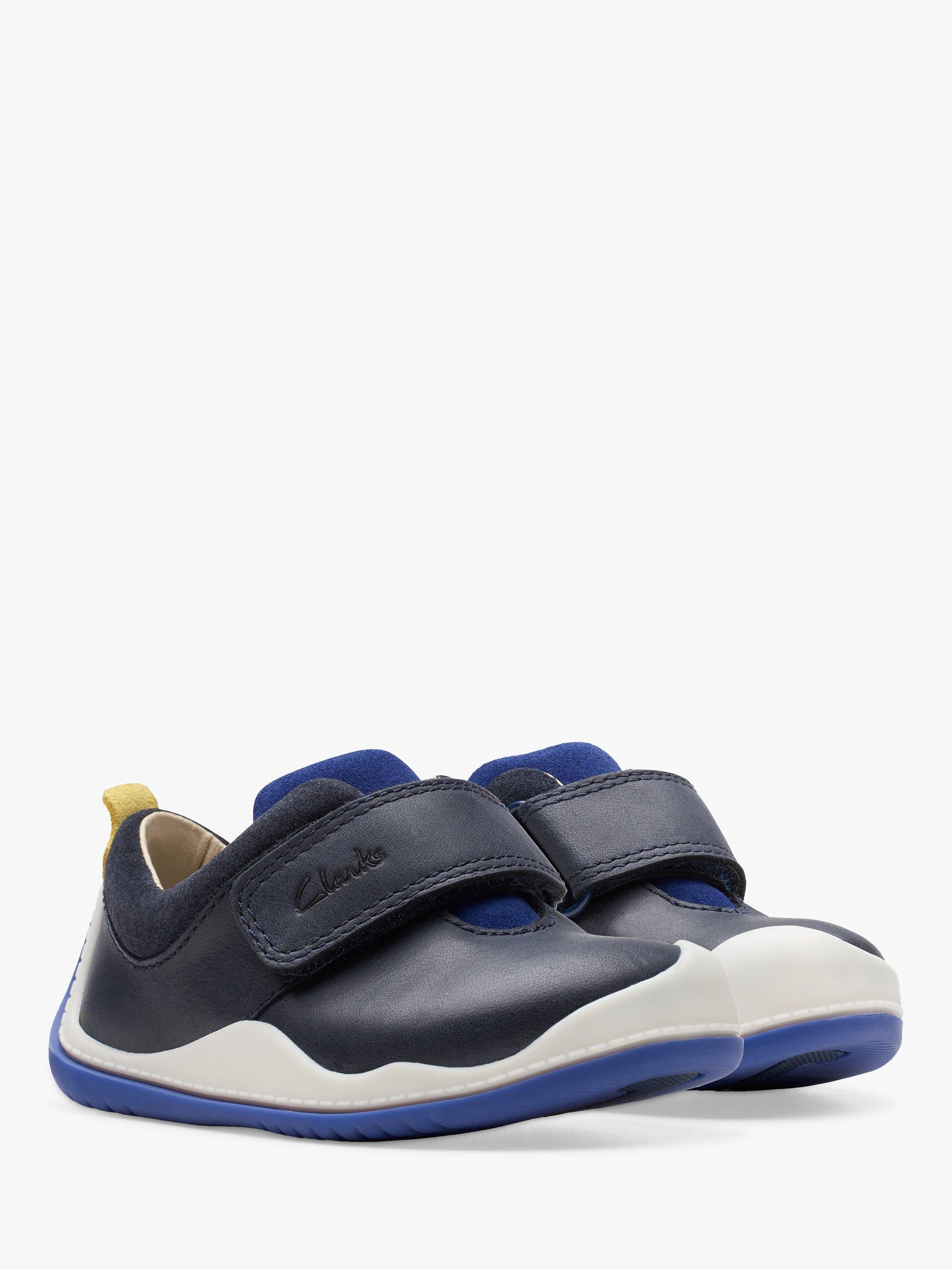 Product image 4 of 8, which shows Clarks Baby Roller Fun Pre Walker Shoes, Navy, C2.5G