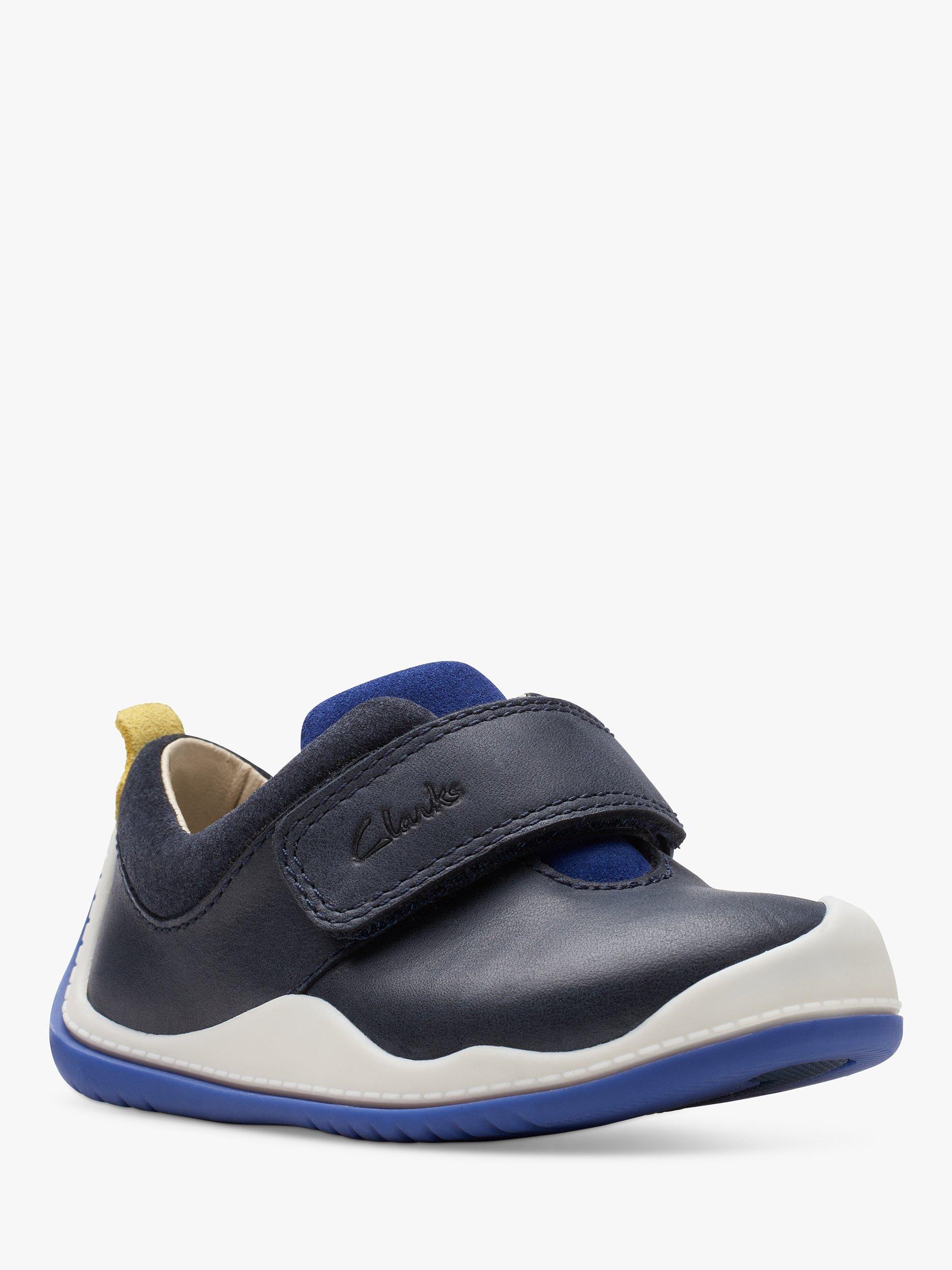 Product image 7 of 8, which shows Clarks Baby Roller Fun Pre Walker Shoes, Navy, C2.5G