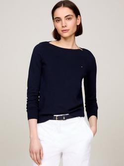 Tommy Hilfiger Boatneck Jumper, Desert Sky