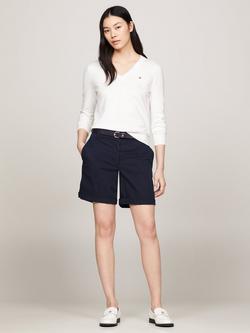 Tommy Hilfiger Heritage V-Neck Jumper - view 2, Ecru