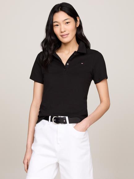 Tommy Hilfiger Slim Fit Pique Polo Shirt, Black