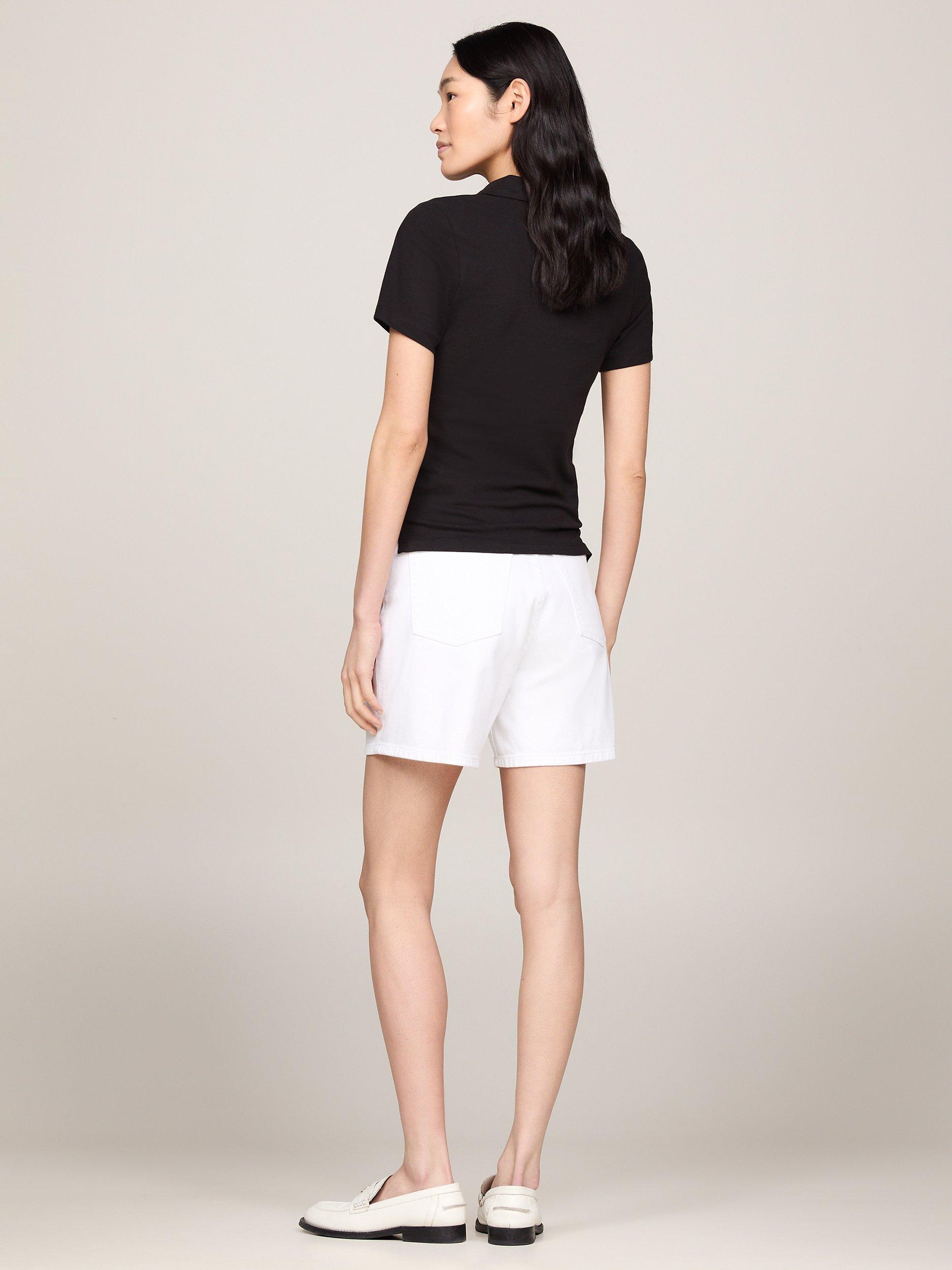 Tommy Hilfiger Slim Fit Pique Polo Shirt, Black, XS