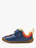 Clarks Baby Roamer Safari Riptape Trainers, Navy