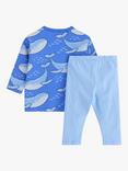Lindex Baby Whale Top & Leggings Set, Blue