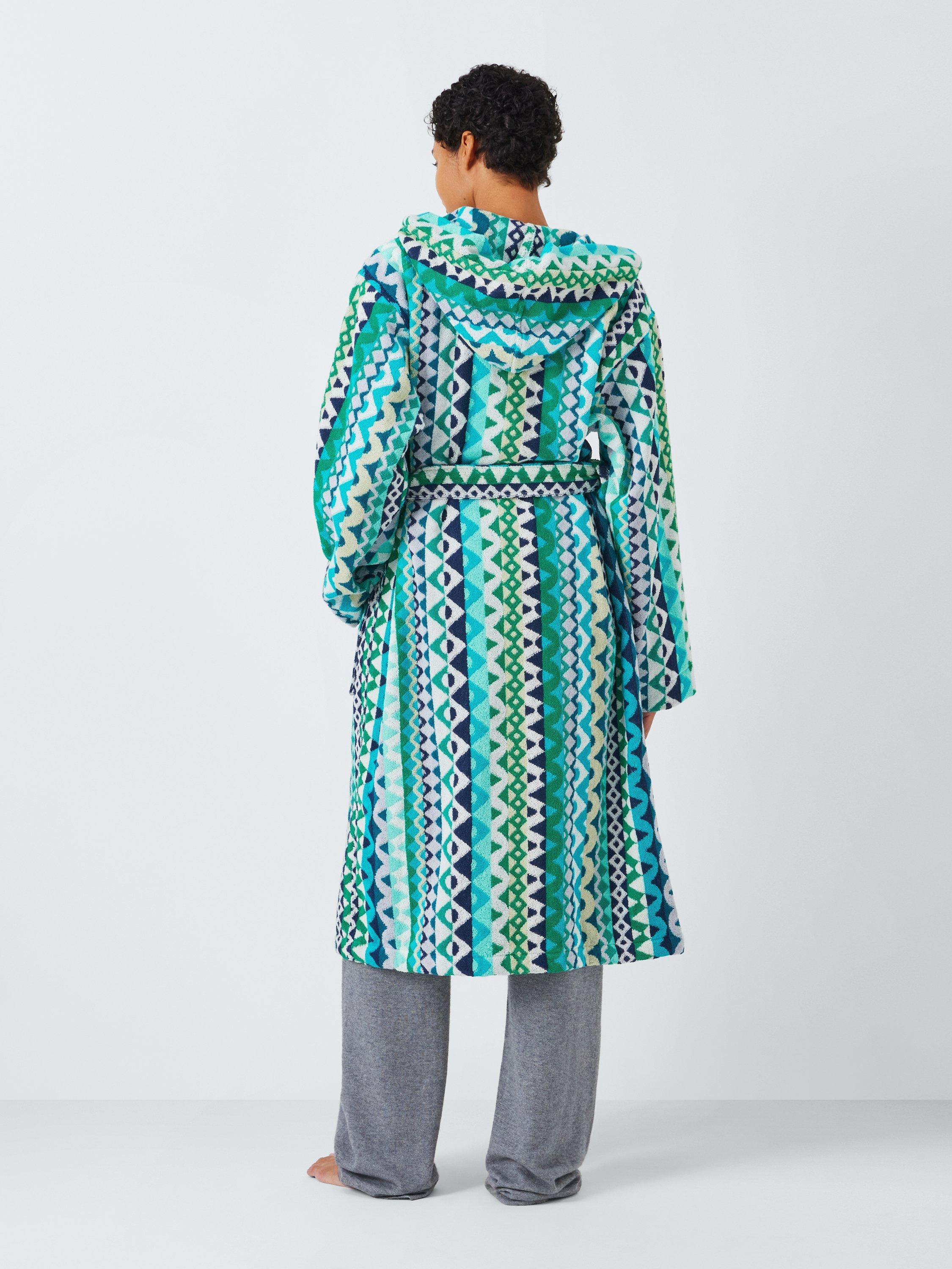 Product image 2 of 7, which shows Margo Selby Buxton Bath Robe, Green, M/L