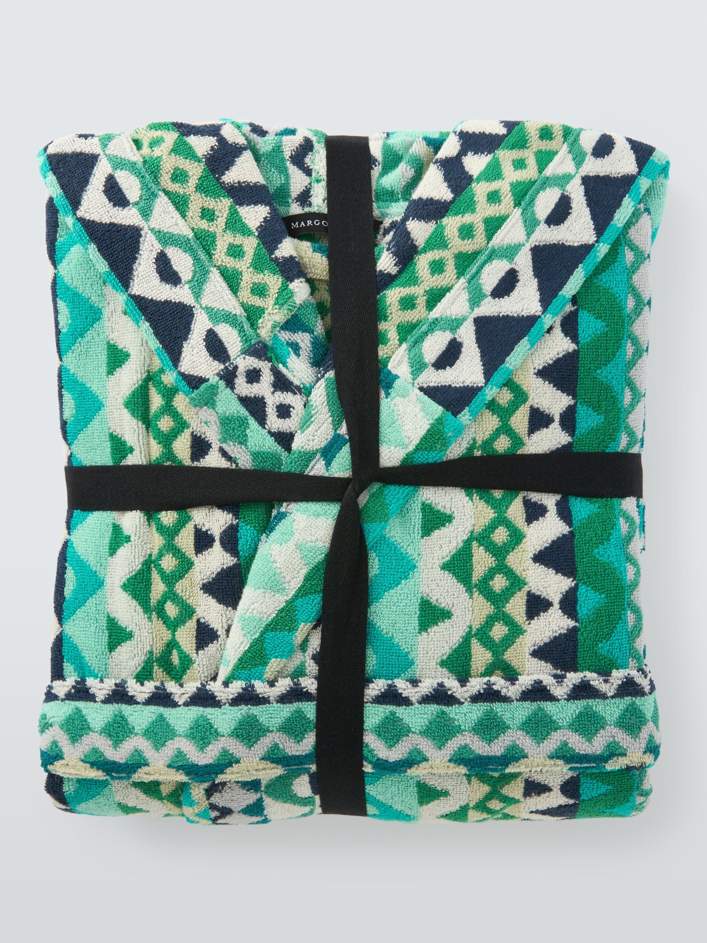 Product image 5 of 7, which shows Margo Selby Buxton Bath Robe, Green, M/L