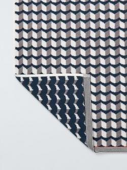 Margo Selby Southwold Towels - view 2, Navy/Grey