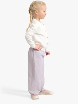 Lindex Kids' Pattern Knit Cardigan - view 2, Off White