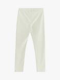 Lindex Kids' Organic Cotton Blend Frill Knee Leggings, Light Green