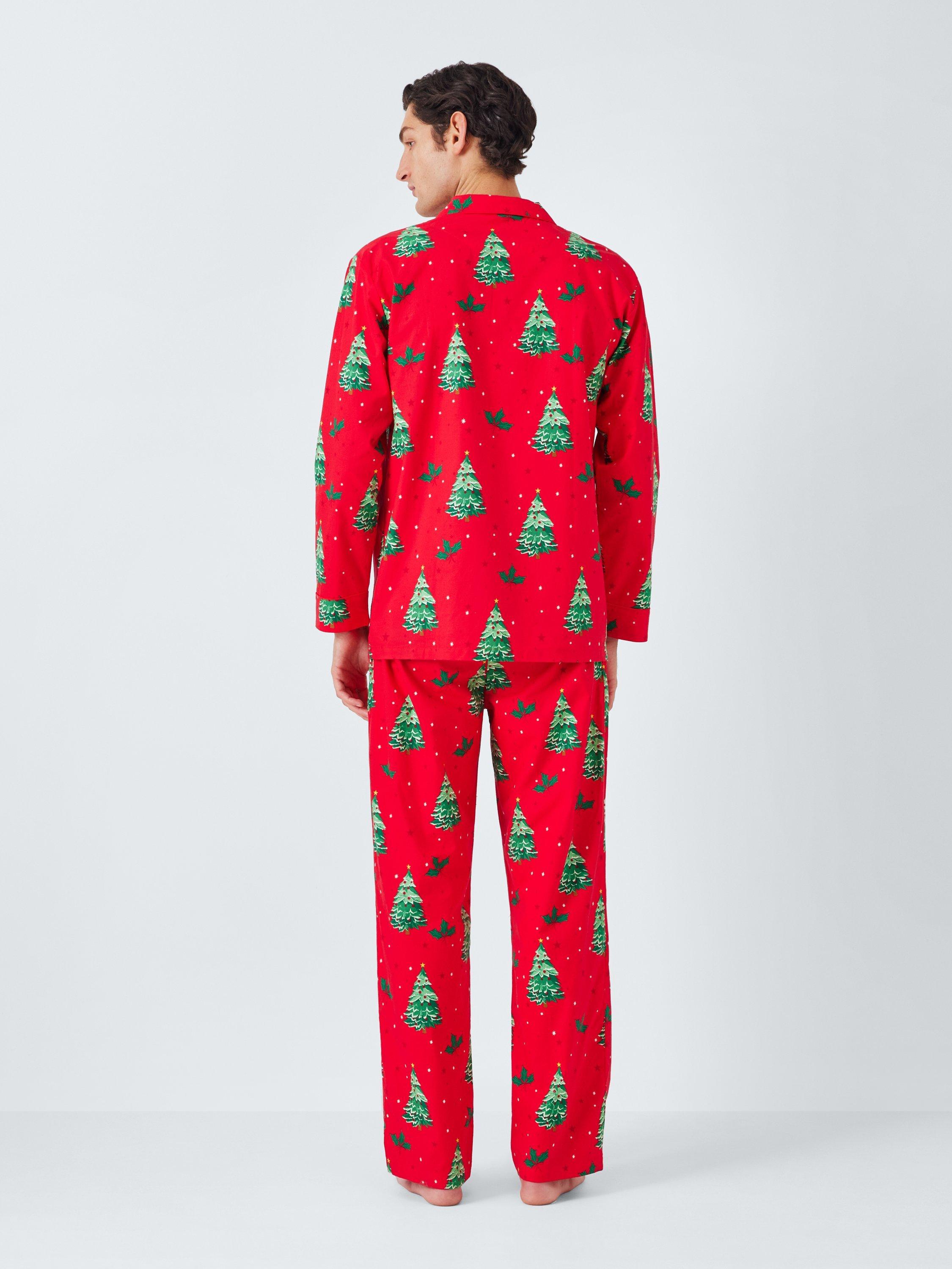 John Lewis Christmas Trees Pyjama Set Red